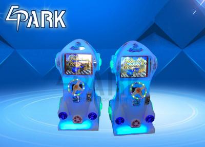 China Amusement Children Car Racing Game Machine With Alloy Steel Structure for sale