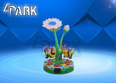 China Outdoor Kiddy Ride Machine Bee Paradise 3 Players Coin Operated Amusement Park Carousel for sale