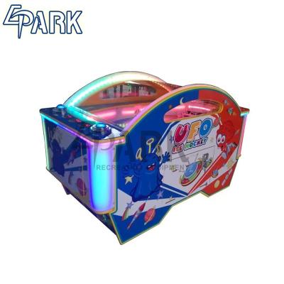 China Amusement park indoor playground kids ufo hockey table ice hockey coin operated machine for sale