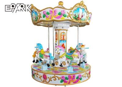 China Amusement Park 6 People Carousel Ride European Style Coin Operated Merry Go Round For Kids And Adults for sale