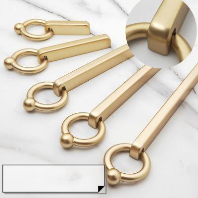 China Contemporary Modern Zinc Alloy Gold Color Handle Pull Design Stainless Steel Luxury Door Handle For Door for sale