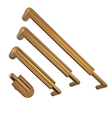 China Modern Furniture Handles China Cupboard Wardrobe Pull Window Sideboard Drawer Door Knobs Contemporary Luxury Gold Metal Handles for sale