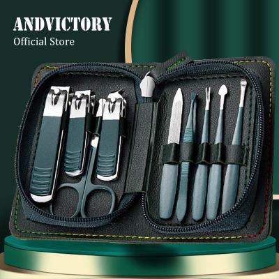 China Nail Clippers Kit 8 Finger Manicure Set Personal Care in 1 Professional Pedicure Set Grooming Nail Care Kit For Men Elder Patient for sale