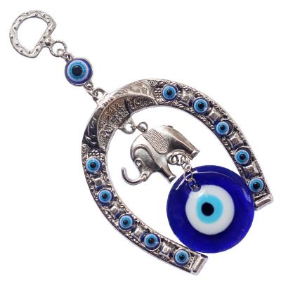 China Traditional Turkish Blue Hanging Decor Evil Eye Nazar Dangling Amulets Ornament Car/Home/Garden/Key Chain Protection Lucky Gift for sale