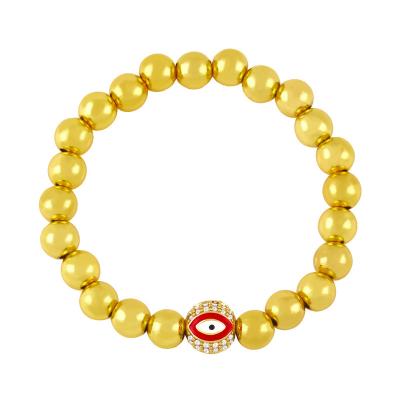 China Colorful Bohemia CZ Celebrity Evil Eye Bracelet Ethnic Evil Eye Bracelet Wholesale for sale