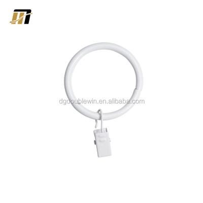 China Single Curtain Pole Accessories , Curtain Rod Rings Shower Curtain Rings for sale