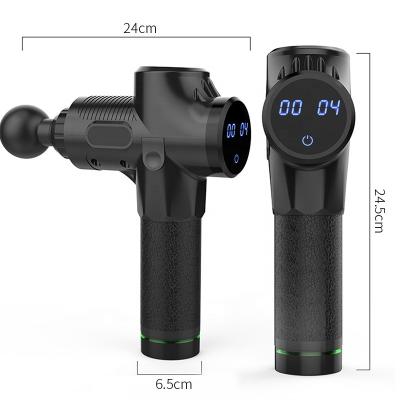 China Dropshipping Cloth Massage Gun Black Cloth Discount Body SD-MX10 Muscle Gun Deep Massage Gun With LCD Screen for sale