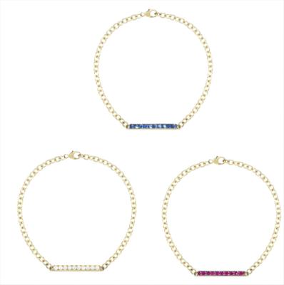 China CLASSIC Multicolor Bracelets Fashion Jewelry 2021 Gold Plated For Daily Life for sale