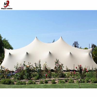 China Waterproof 10x15m Customized Color And Sizes Waterproof Sun Shade Stretch Tent for sale