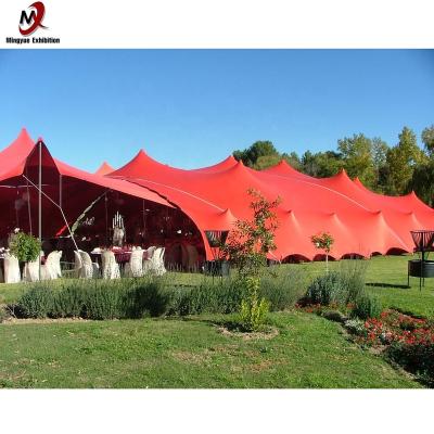 China Waterproof Outdoor Fabric Waterproof Canvas Party Tent Pole Stretch Tent for sale