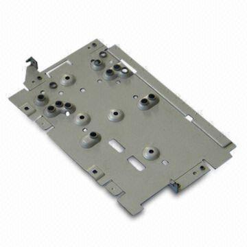 China Precision Sheet metal stamping parts , made from strap material : Electro-galvanized steel for sale