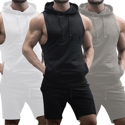 China Wholesale Breathable Sweat Suits Men Shorts Set Sportswear Short Activewear Sweatsuit Training Wear Mens Tracksuit Set Tracksuits For Men for sale