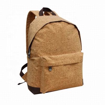 China Vegan Casual Backpacks in Cork Daily Backpack Travel Zippered Waterproof Stylish Sport Small Rucksack for Women for sale