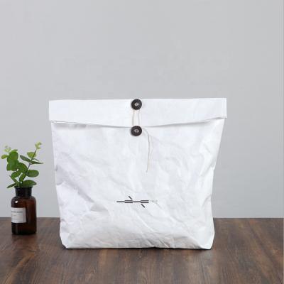 China Hot Sale Recyclable Insulated Tyvek Lunch Bag 100% Eco-friendly Leak Proof Customized Logo Top Roll Up Thermal Food Bag for sale