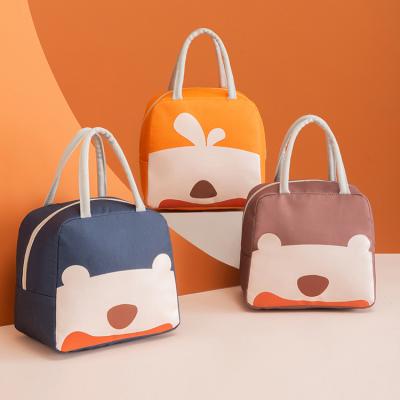 China Oxford Lunch Bag Cartoon Aluminum Foil Lunch Box Insulated Lightweight Bento Bag Handheld Leakproof Thermal Student Bag for sale