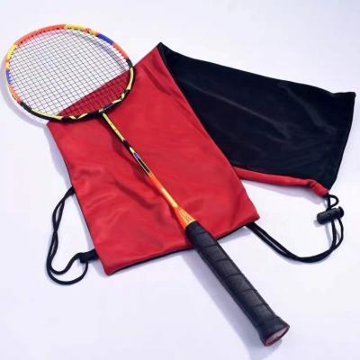 China Durable Custom Soft Plush Badminton Racket Backpack Bag With Drawstring for sale