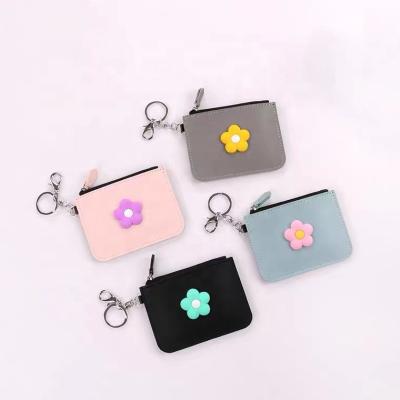 China Slim Minimalist Mini Backpack Accessories Eco-Friendly Recycled Leather Coin Purse Key Chain Card Holders for sale