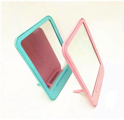 China New Fashion Makeup Tools Foldable Plastic Portable Daily Simple Side Desk Cosmetic Mirror for sale