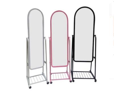 China New Fashion Living Room Dressing Mirror Full Mirror Fitting Room Single Side Mirror Foldable for sale