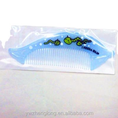 China New fashion home plastic mini size cheap baby comb for sales promotion for kids hair plastic mini comb for sale