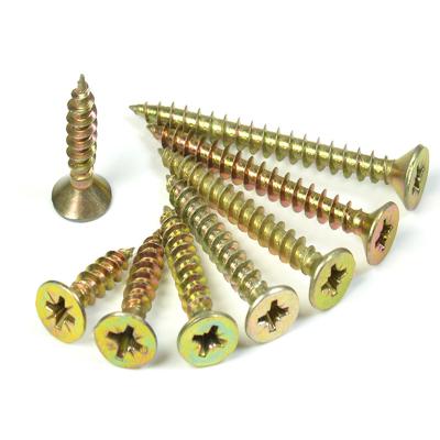 China Flat Screw Fastener Chipboard Screw For Wood for sale