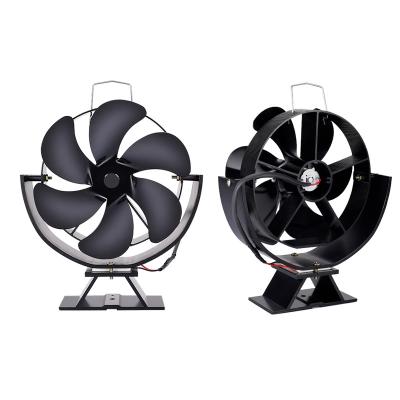 China Eco-friendly Hotel Wood Burining Mini Heat Powered Fireplace Fan For Home for sale