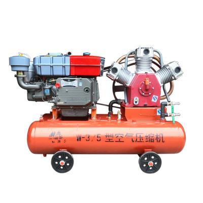 China 7 Bar 5 Bar Dieselmotor Power Mobile Luftkompressoren für die Bergbauindustrie zu verkaufen