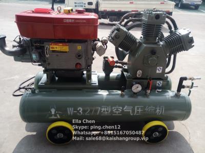 China Goudwinning 25 HP-de Luchtcompressor 3.2m3/Min van de Dieselmotor Mobiele Zuiger 7 Bar Te koop