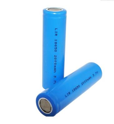 China INR18650 3.7V 2000mAh Solar Lightweight Lithium Li-ion Rechargeable Battery for sale