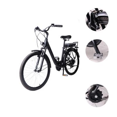 China Aluminum alloy lithium battery black high power electric bicycle electric touring bike for sale