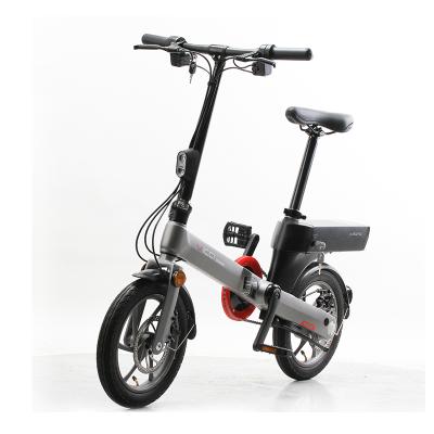 China 2020 14 Inch 250W 48V12Ah Luxury Electric Foldable Bicycle e Bike Mini Folding Smart Bike for sale