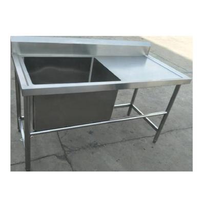 China Without Faucet Zhongkai Cosink High Quality Industrial Stainless Steel Large Deep Fish Cleaning Sinks for sale