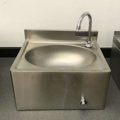 China New Design Stainless Steel Easy Clean Knee Operated Wall Mounted Vanity Sink For Hand Washing for sale