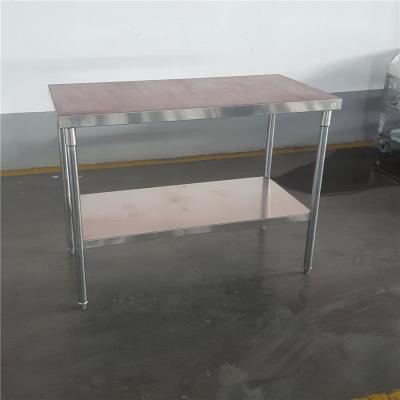 China 304 Grade Factory Price Stainless Restaurant Kitchen Table / Custom Sizes Stainless Steel Work Table for sale