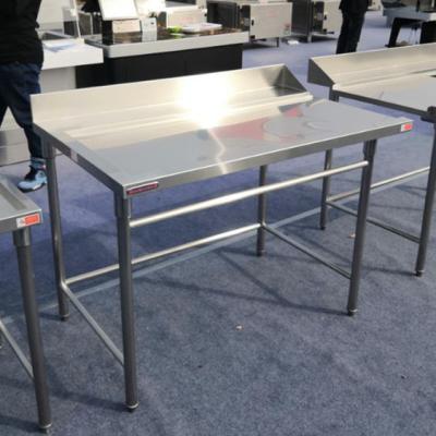 China Hot Selling Easily Assembled Commercial Kitchen Workbench 304 Stainless Steel Plate Work Table for sale