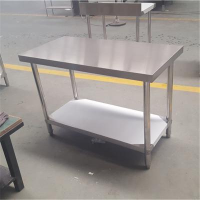 China Popular Selling Easily Assembled To Bakery Shop Kitchen Used Stainless Steel SS Work Table Commercial for sale