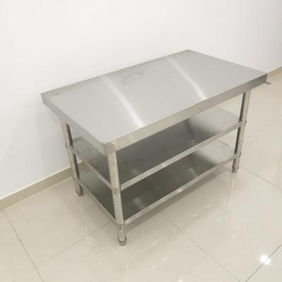 China Modern Desgin OEM Restaurant Kitchen 3 Layers Work Table Station Stainless Steel for sale