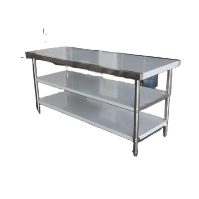 China 304 OR 201 High Quality Grade 3 Stainless Steel Work Table 3 Tier Layer For Commercial Kitchen Use for sale