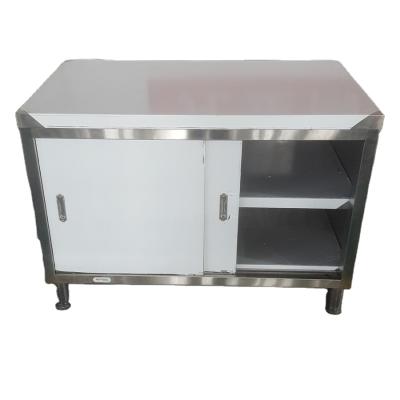 China Modern Commercial Enclosed Kitchens Stainless Steel Work Table for sale