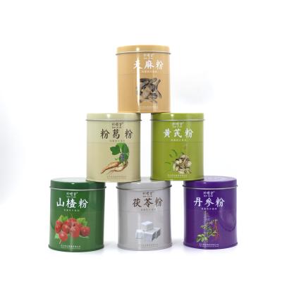 China Wholesale Customized Loose Tea Tin Canister Round Tea Canister Metal Round Tea Caddies White Tin Tin for sale