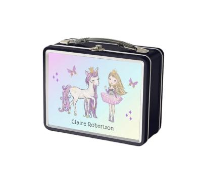 China Viable Wholesale Custom Storage Kid Lunch Box Empty Jigsaw Puzzle Tin Korean Lunch Box for sale