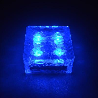 China Eco-friendly Outdoor Waterproof LED Underground Light Powered Garden Underground Colorful Light Solar LED Fill Brick for sale