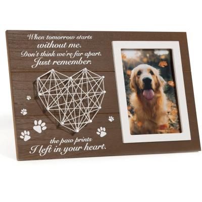 China Memorial Memorial Pet Photo Frame Heart Shaped Pet Photo Frame Pet Photo Frame Pet Dog and Cat Photo Wall Memorial Gift Condolences Memorial Gift for sale