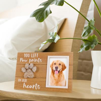 China Pet Cat and Dog Memorial Photo Frame Pet Memorial Photo Frame Wooden Pet Memorial Photo Frame Memorial Condolence Remembrance Gift Wall for sale