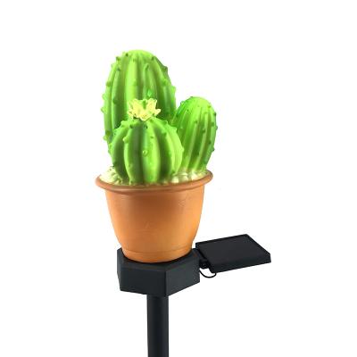 China Eco-friendly Solar LED Garden Cactus Christmas Gift Glowing Holiday Lighting Amazon Hot Selling for sale