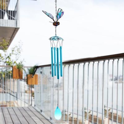 China Wholesale Cheap Rustic Deep Tone Hanging Metal Wind Chimes Memorial Windchimes For Home Decoration for sale