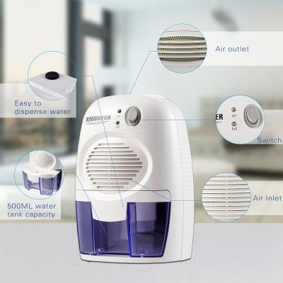 China Mini Compact Smart Simplicity Portable Dehumidifier For Home Room Mini Air Dehumidifier For Home for sale