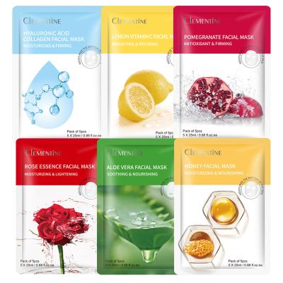 China Korean Organic Moisturizer Private Label Skin Care Face Sheet Mascarillas Mascarillas Coreanas Whitening Moisturizing Honey Facial Mask for sale