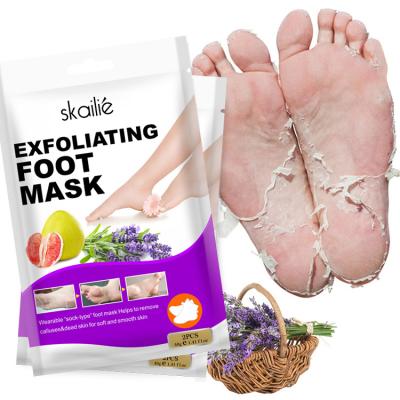 China Home Use/Spa/Travel Foot Mask Lavender Foot Mask High Quality Exfoliating Peeling Nourishing Nourishing Whitening Whitening Masks for sale