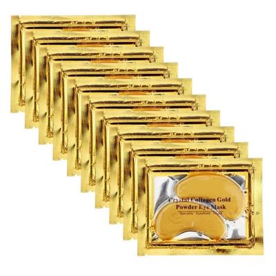 China custom Anti-wrinkle under eye collagen patches, 24k gold moisturizing under eye mask, under eye gel pads for dark circles and puffiness for sale